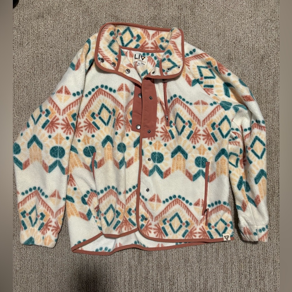 Button up fleece jacket